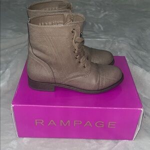 Rampage Women's Ankle Boots Taupe Size 6 1/2